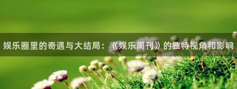 风暴娱乐登录地址：娱乐圈里的奇遇与大结局：《娱乐周刊》的独特视角和影响
