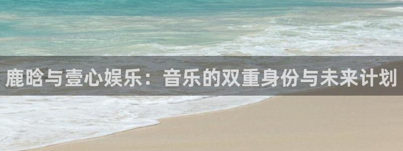风暴娱乐官网：鹿晗与壹心娱乐：音乐的双重身份与未来计划
